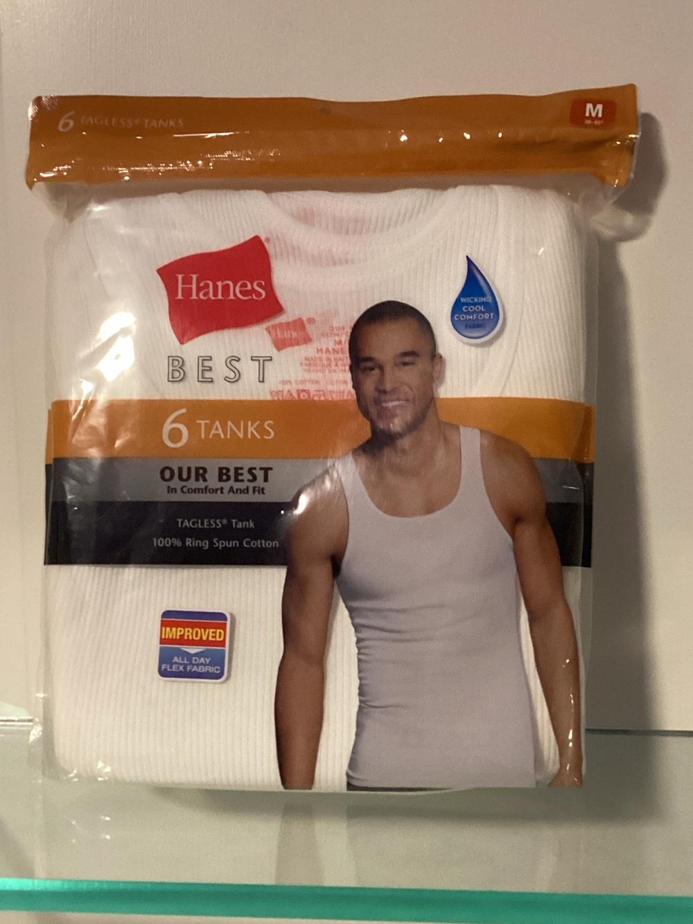 Hanes White Men’s Tank Tops - 6 Pack